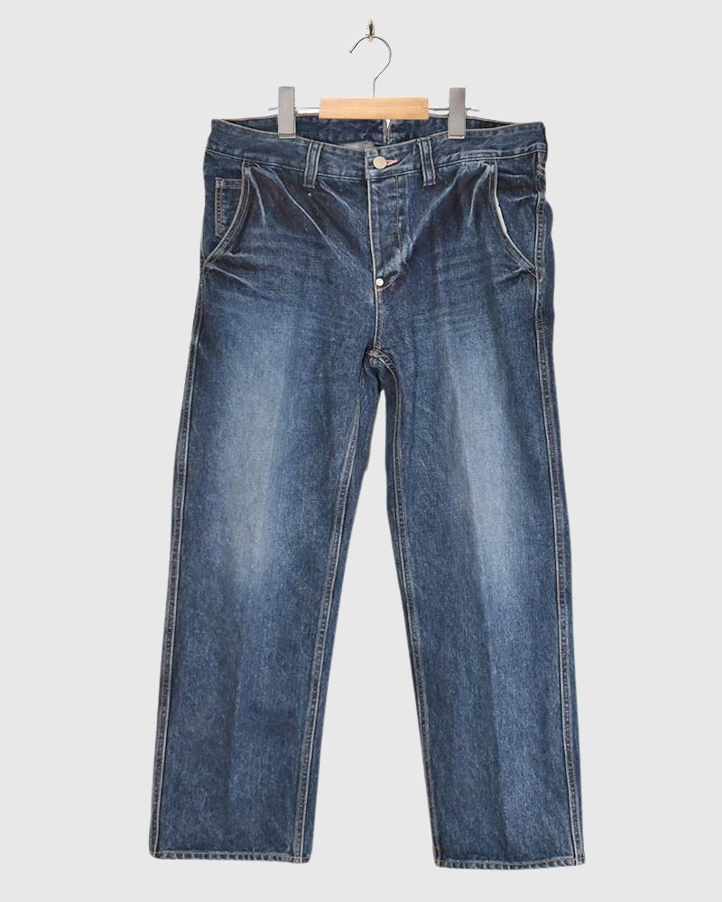 Ball-rimmed PKT Straight Denim in Indigo