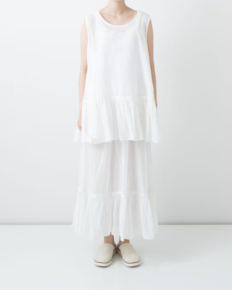 Frilled inner skirt in Long