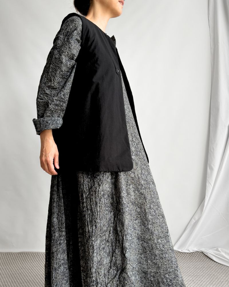 Padded Vest / short in Black