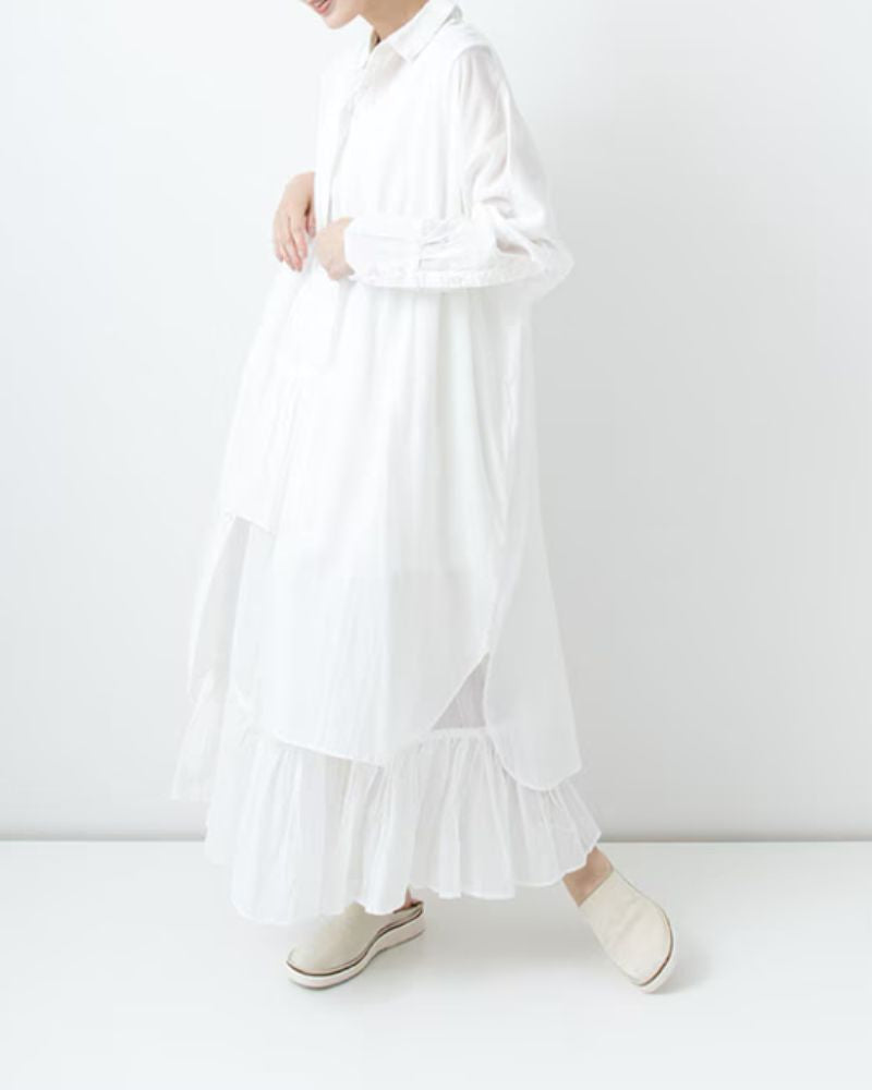 Frilled inner skirt in Long