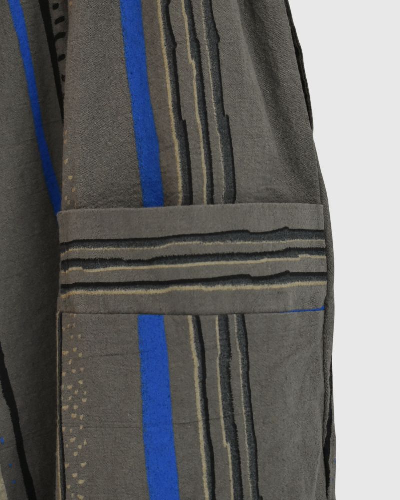 Striped Print Pants in Brown