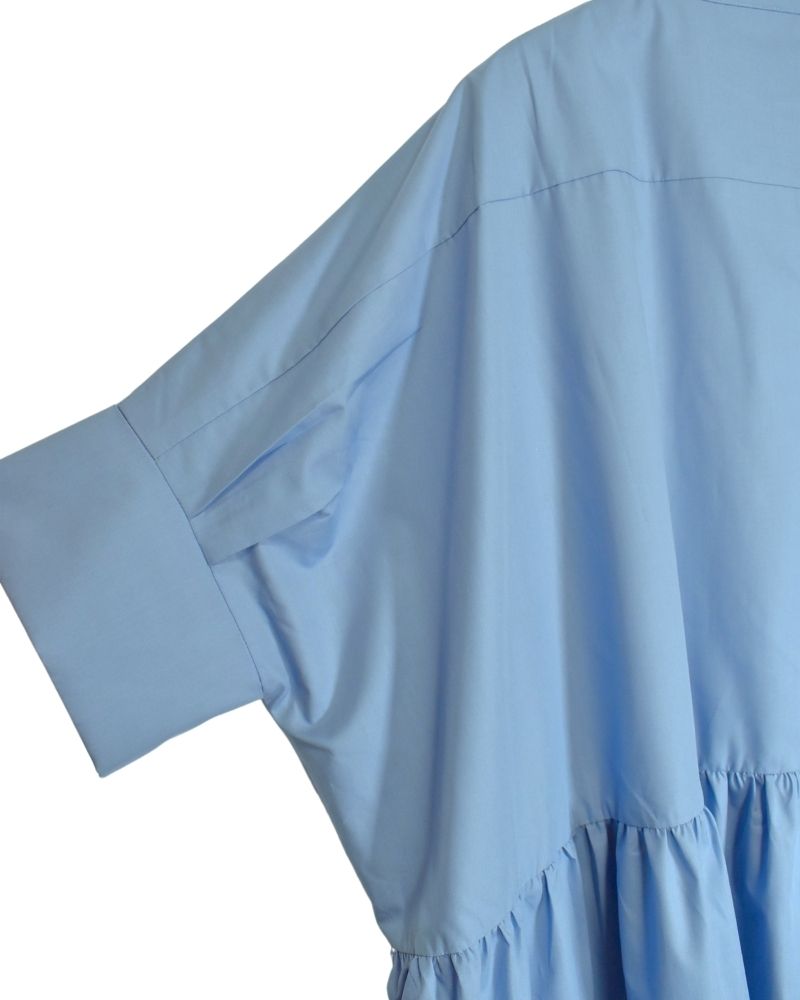 WIDE DESIGN DRESS 'MIIA' in Saxe