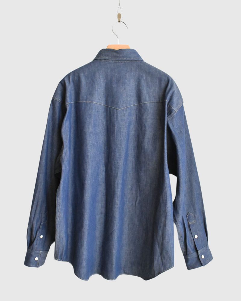 BRENDA-DENIM Western shirt in Blue