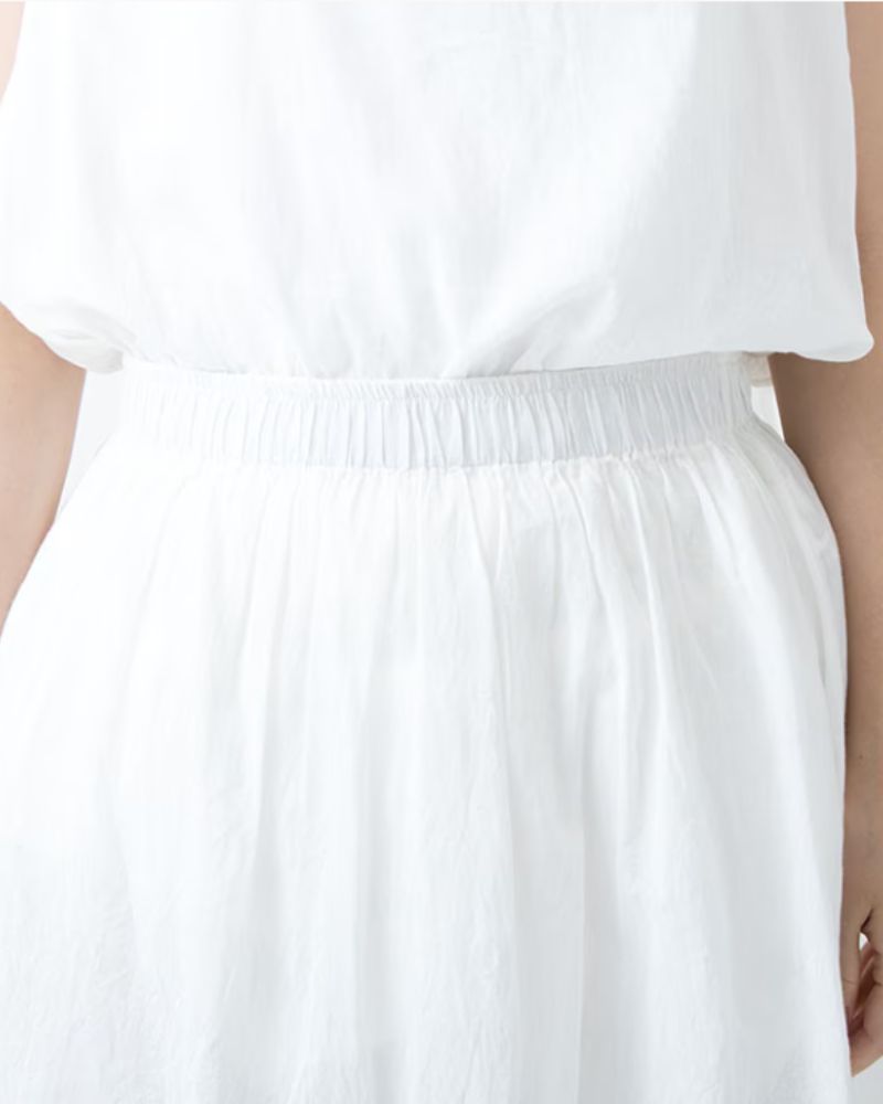 Frilled inner skirt in Long