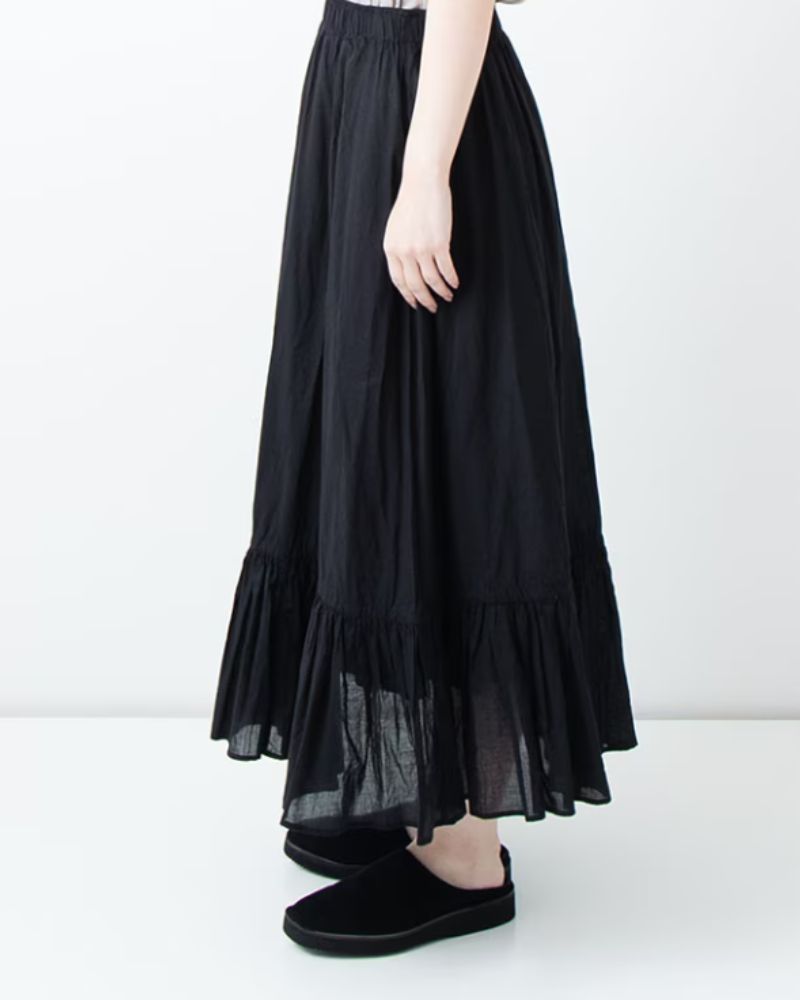 Frilled inner skirt in Long