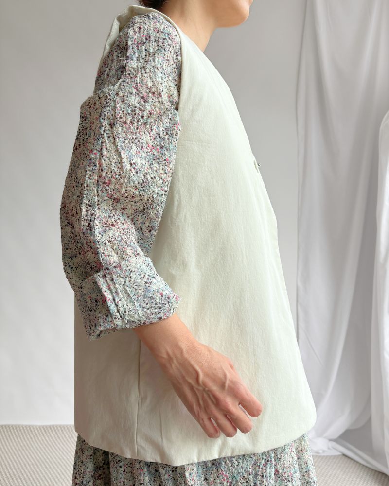 Padded Vest / short in IceGray
