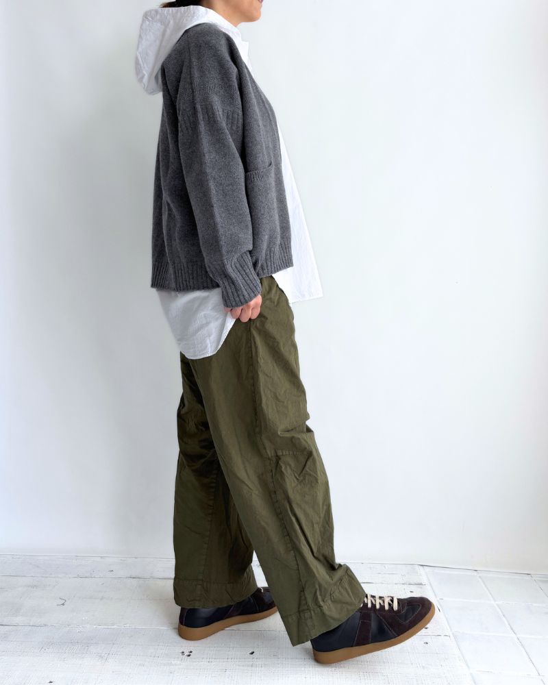JANE V-neck Cardigan in Gray