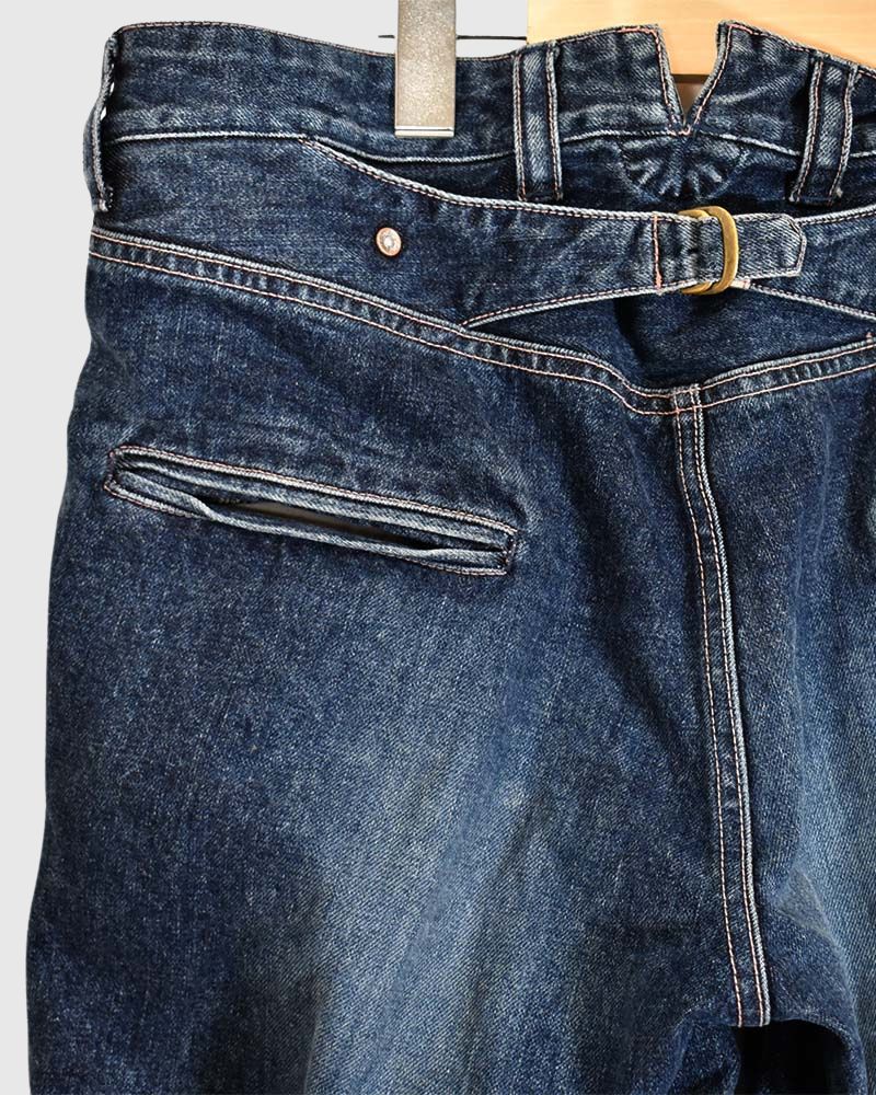 Ball-rimmed PKT Straight Denim in Indigo