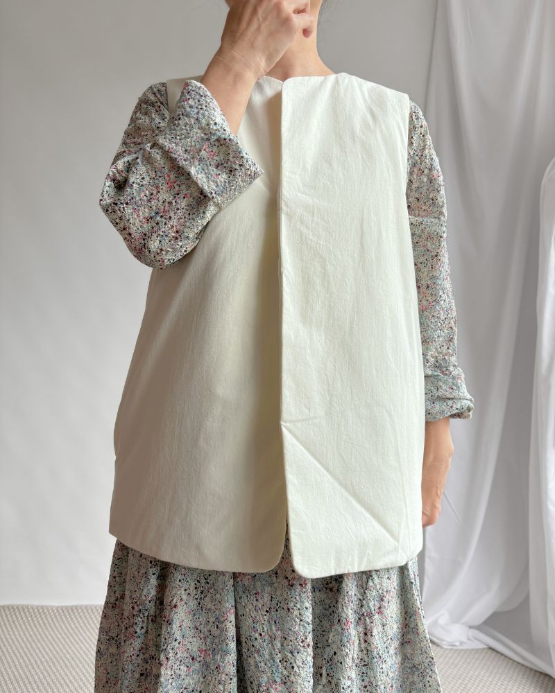 Padded Vest / short in IceGray