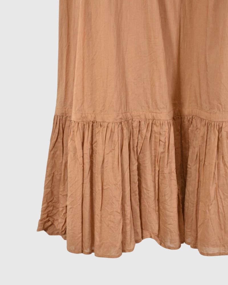 Frilled inner skirt in Long