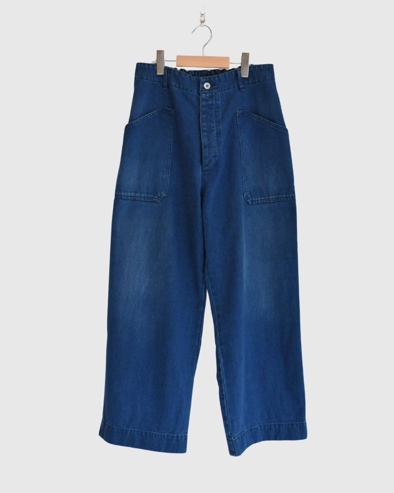 Denim Utility Pants in BlueIndigo