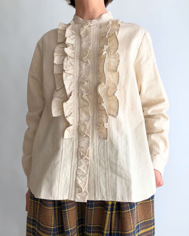 VILLAGE MILLET BLOUSE in Ecru