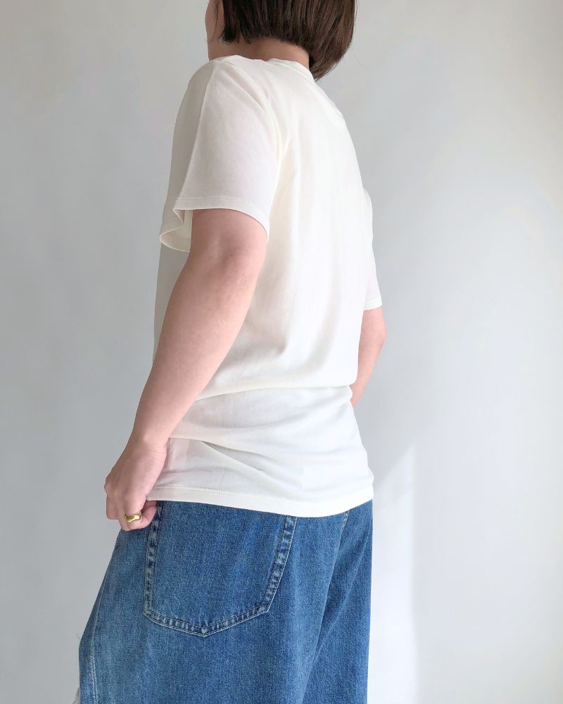 Strong twist jersey fleece JUST SIZE T-SHIRTS in White