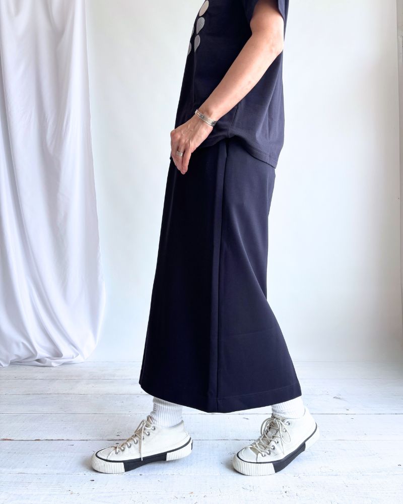 Relaxed Jersey Skirt in Navy