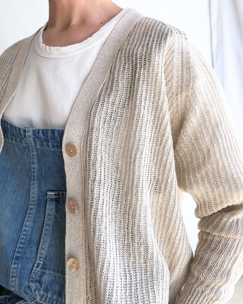 JAPAN WHOLEGARMENT Cardigan in Natural
