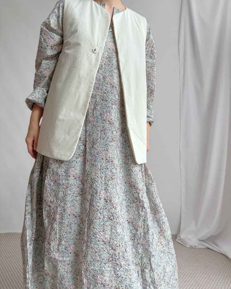 Padded Vest / short in IceGray