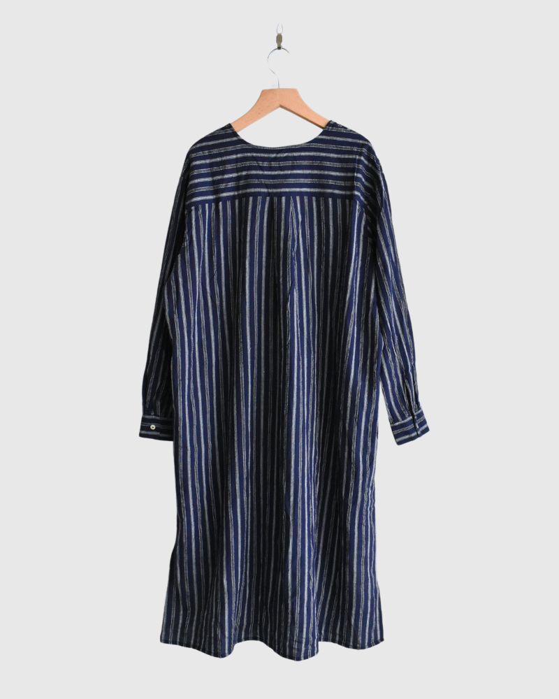 Bengal Stripe Tunic Dress in Navy