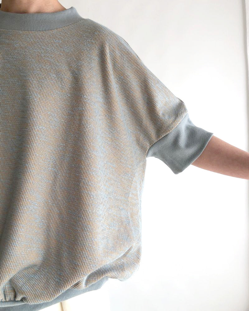 JACQUARD TOPS 'GIA' in SmokeBlue
