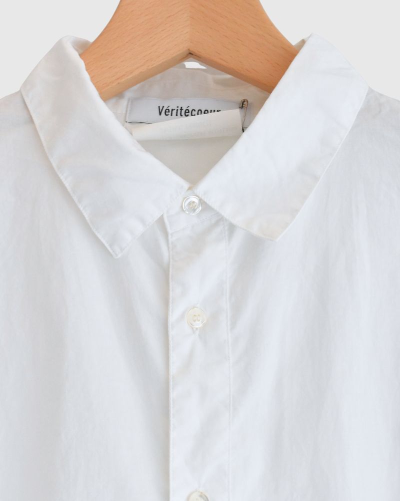 Veritecoeur Unisex Shirt White | Organic Cotton Twill Made