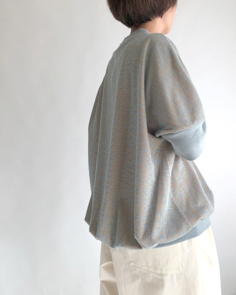 JACQUARD TOPS 'GIA' in SmokeBlue