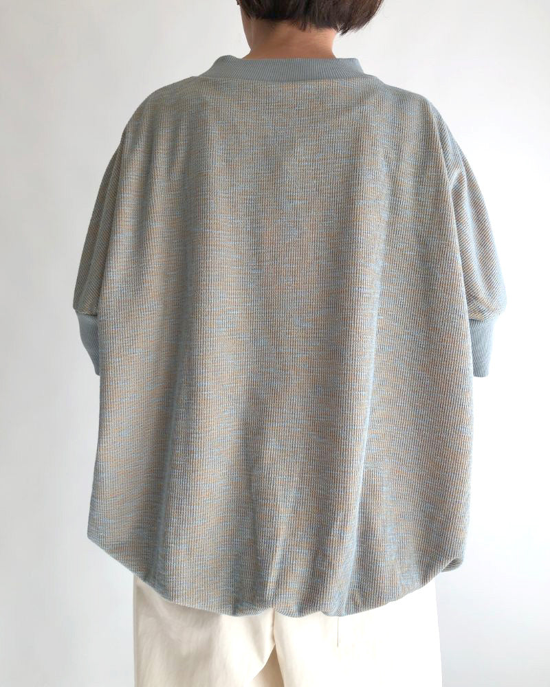 JACQUARD TOPS 'GIA' in SmokeBlue