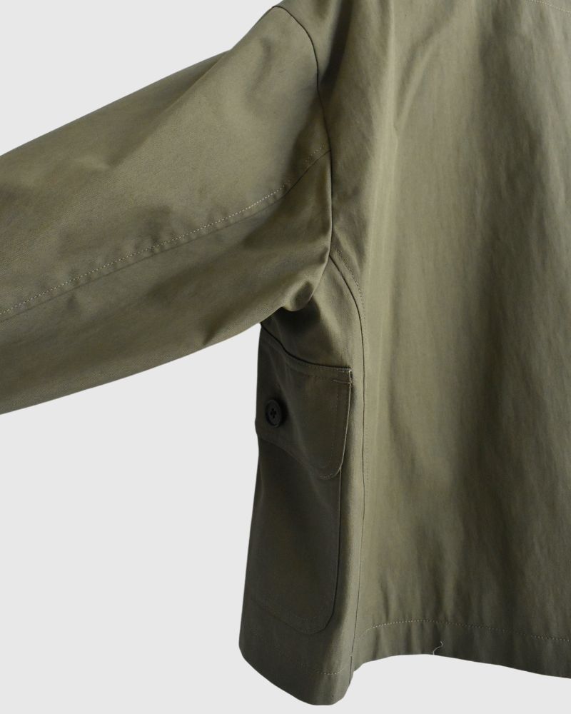 ROCKY-GABA Collarless Jacket in Khaki
