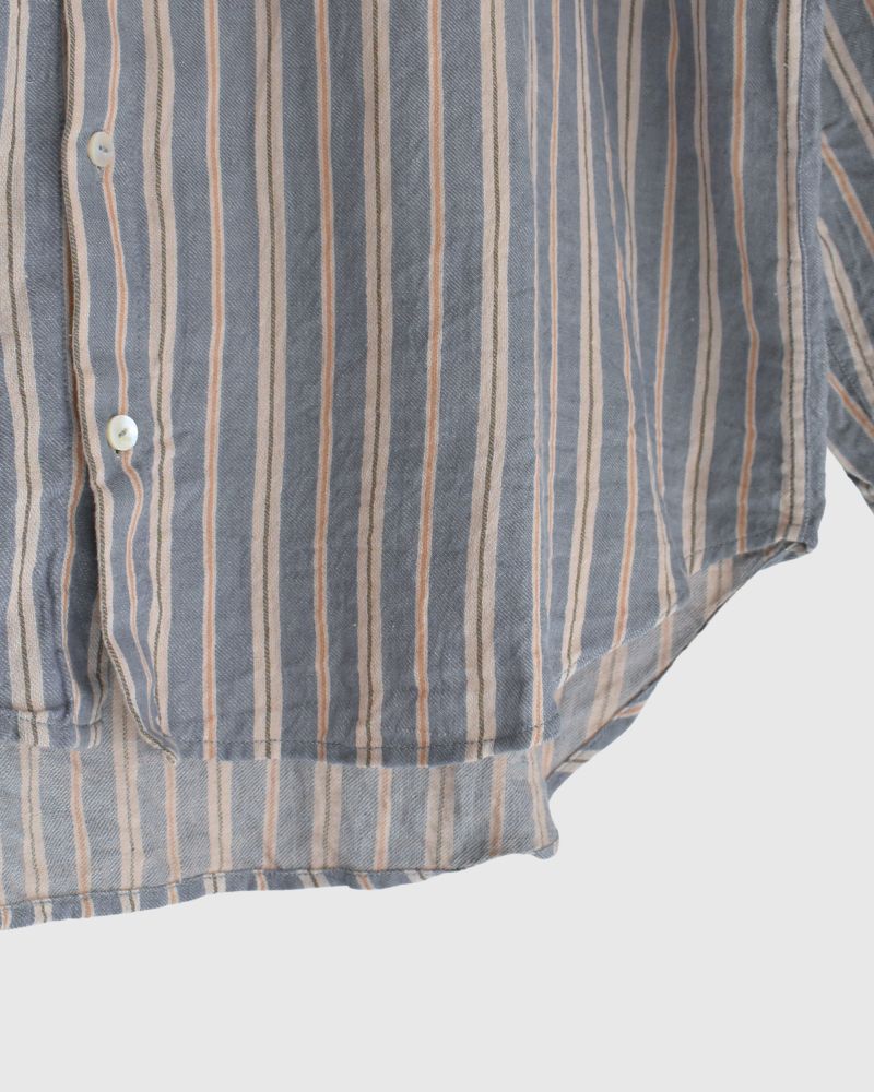 Bengal Stripe Shirt in GrayBlue