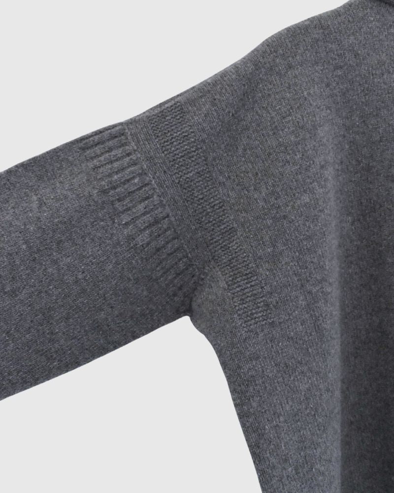 JANE V-neck Cardigan in Gray