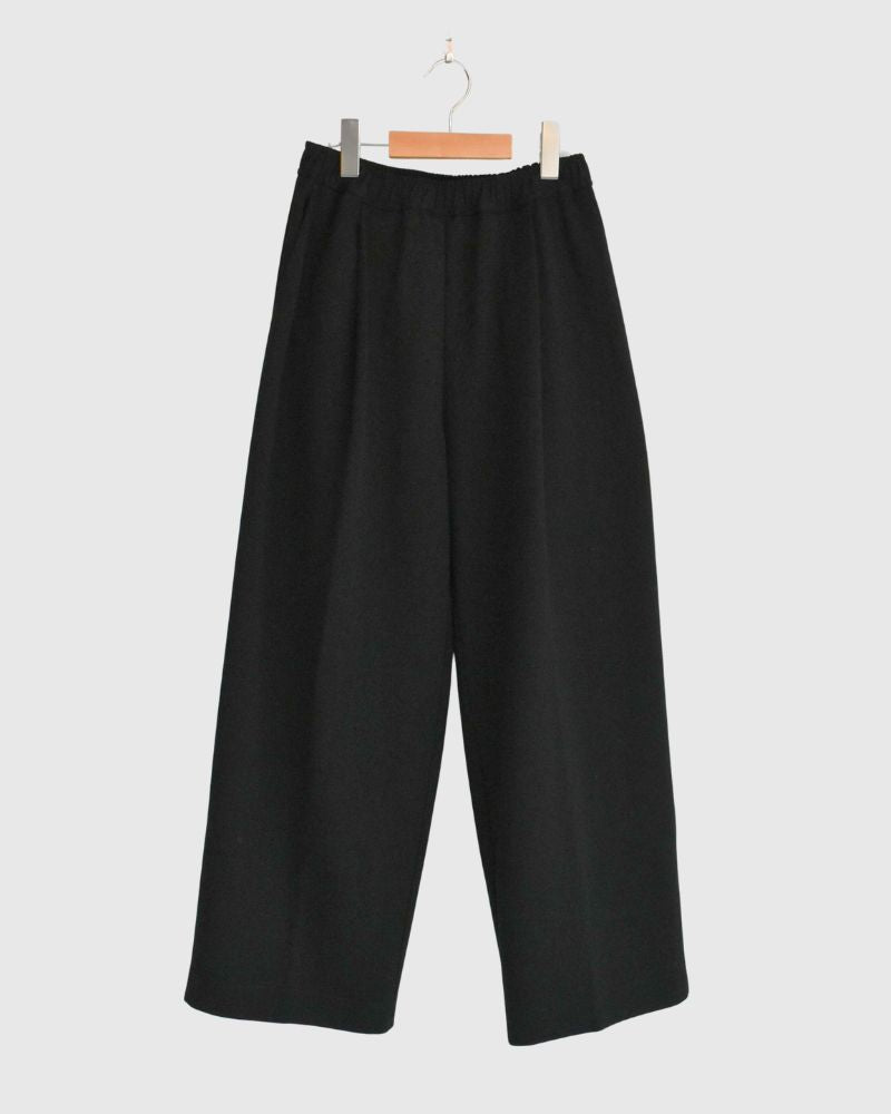 Relaxed Jersey Wide Pants in Black