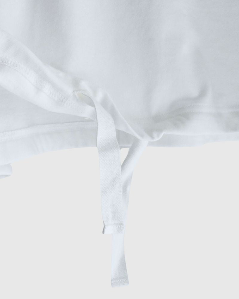 Shirring S/S PULLOVER in White