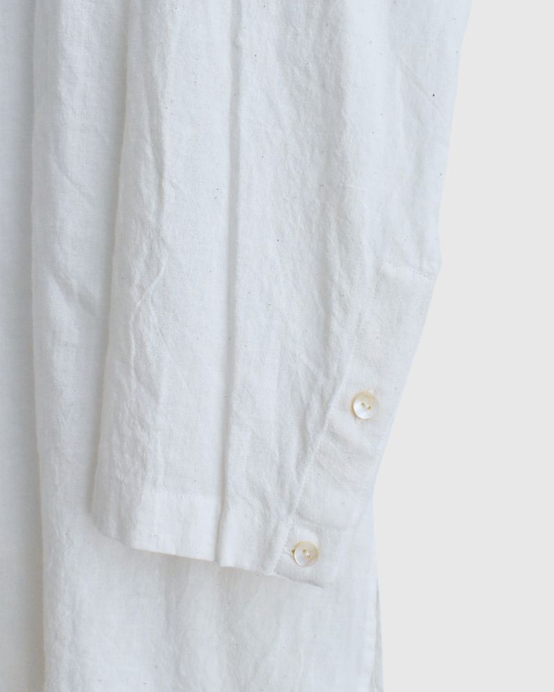 Cotton linen kameez tunic in White