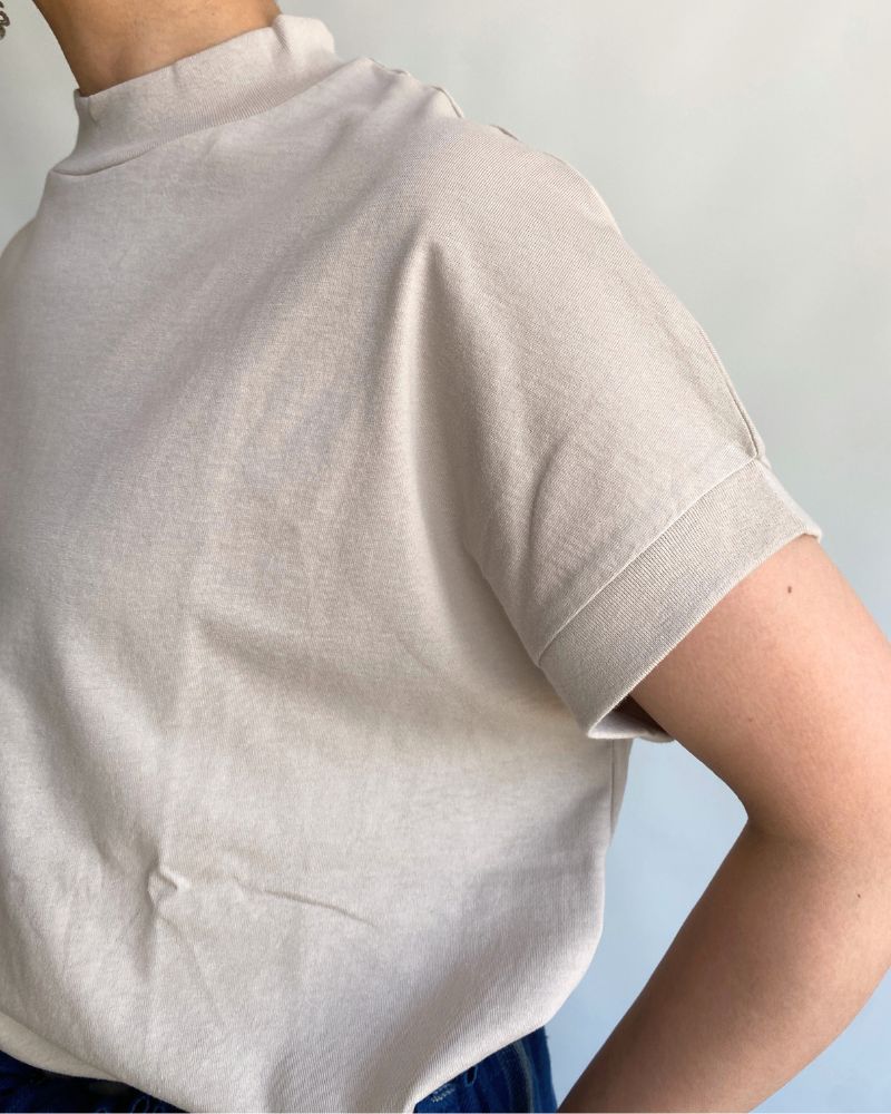Organic Air-Spun Jersey French T-Shirt in Grayge