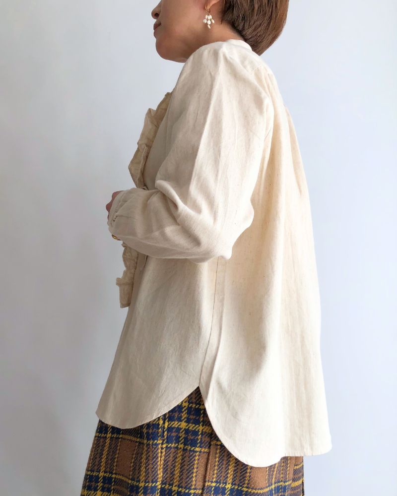 VILLAGE MILLET BLOUSE in Ecru