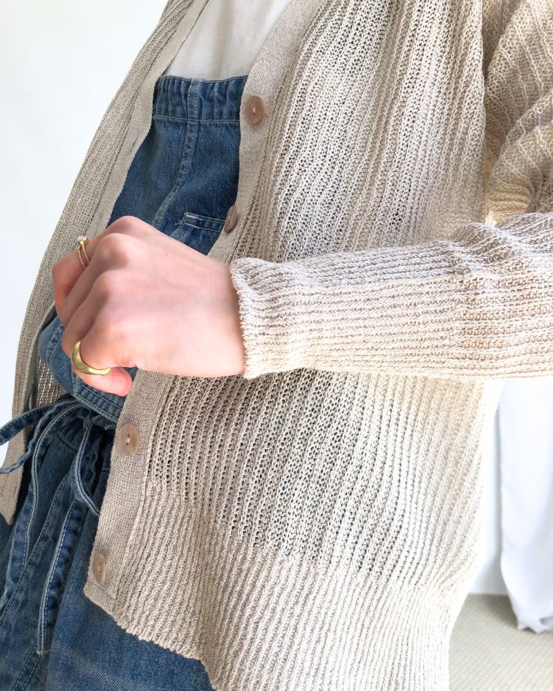 JAPAN WHOLEGARMENT Cardigan in Natural