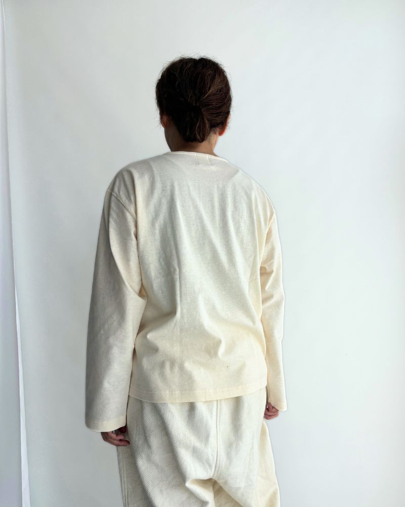 10-Button Tee in Ivory