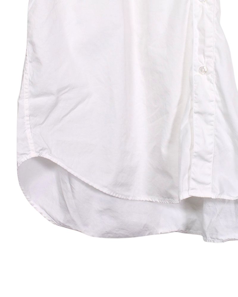 Unisex half sleeve shirt in White