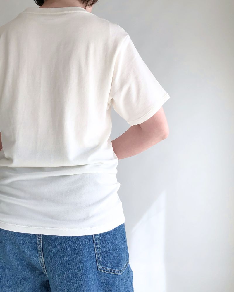 Strong twist jersey fleece JUST SIZE T-SHIRTS in White