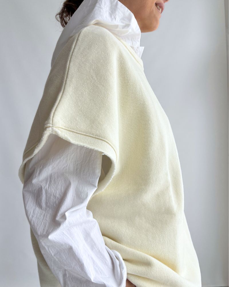 Sweat Vest in White