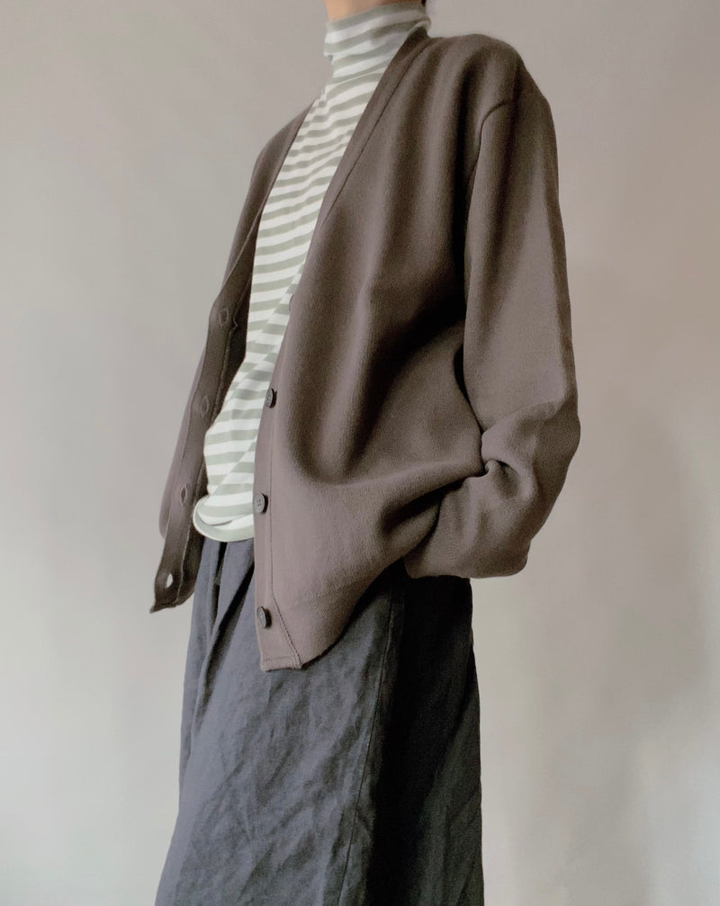 TC Striped High Neck Cut and Sew