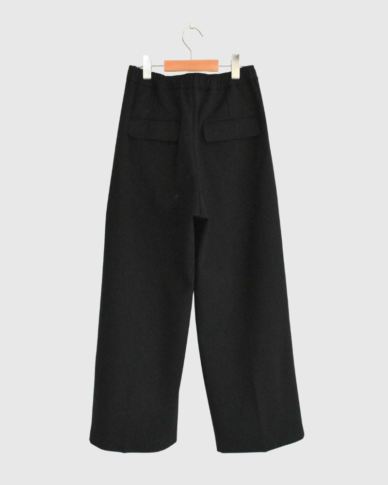 Relaxed Jersey Wide Pants in Black