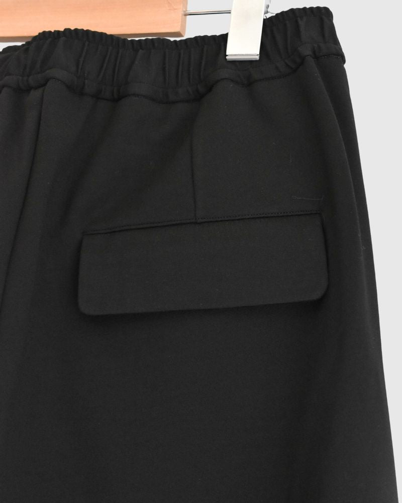 Relaxed Jersey Wide Pants in Black