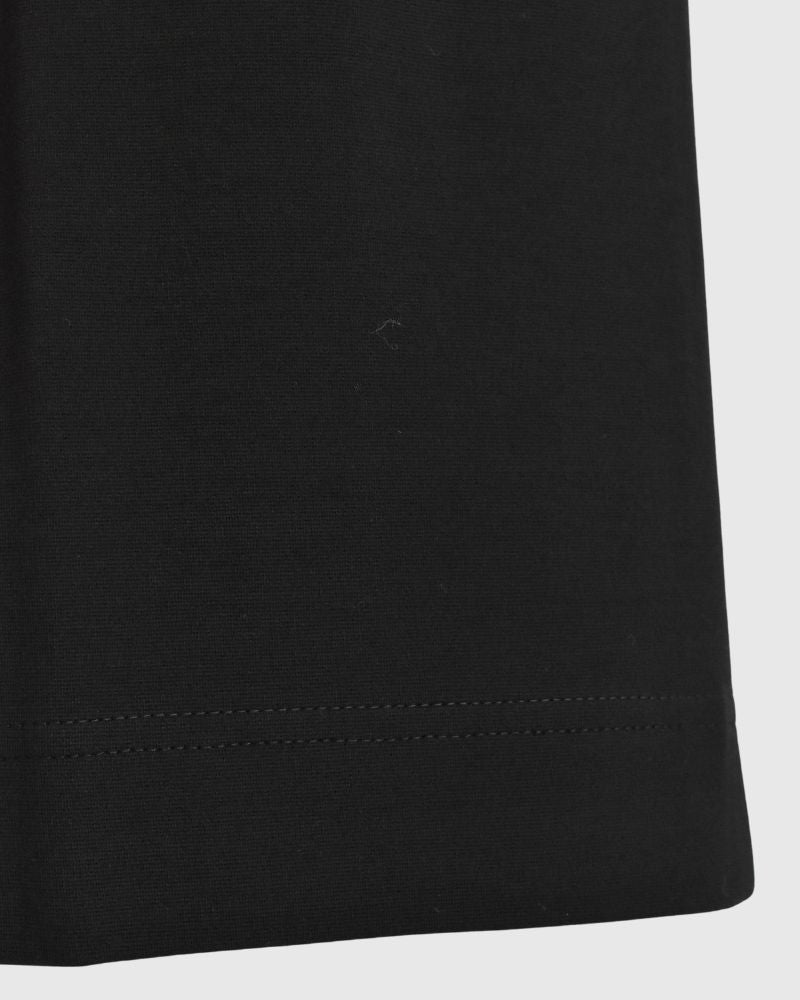 Relaxed Jersey Wide Pants in Black