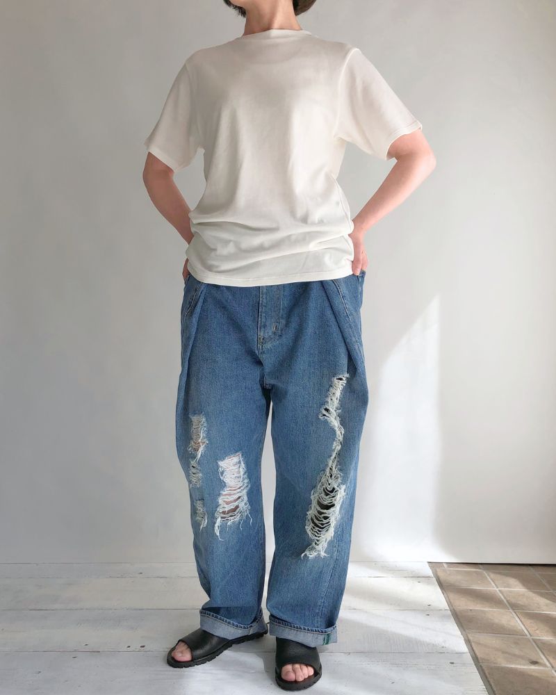 Strong twist jersey fleece JUST SIZE T-SHIRTS in White