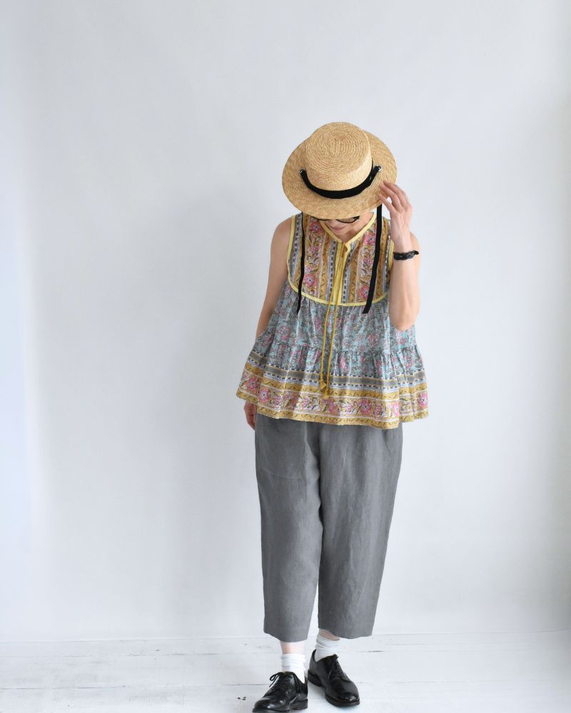 Indian-like print blouse in Blue