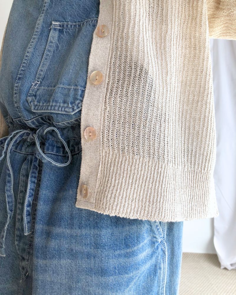 JAPAN WHOLEGARMENT Cardigan in Natural