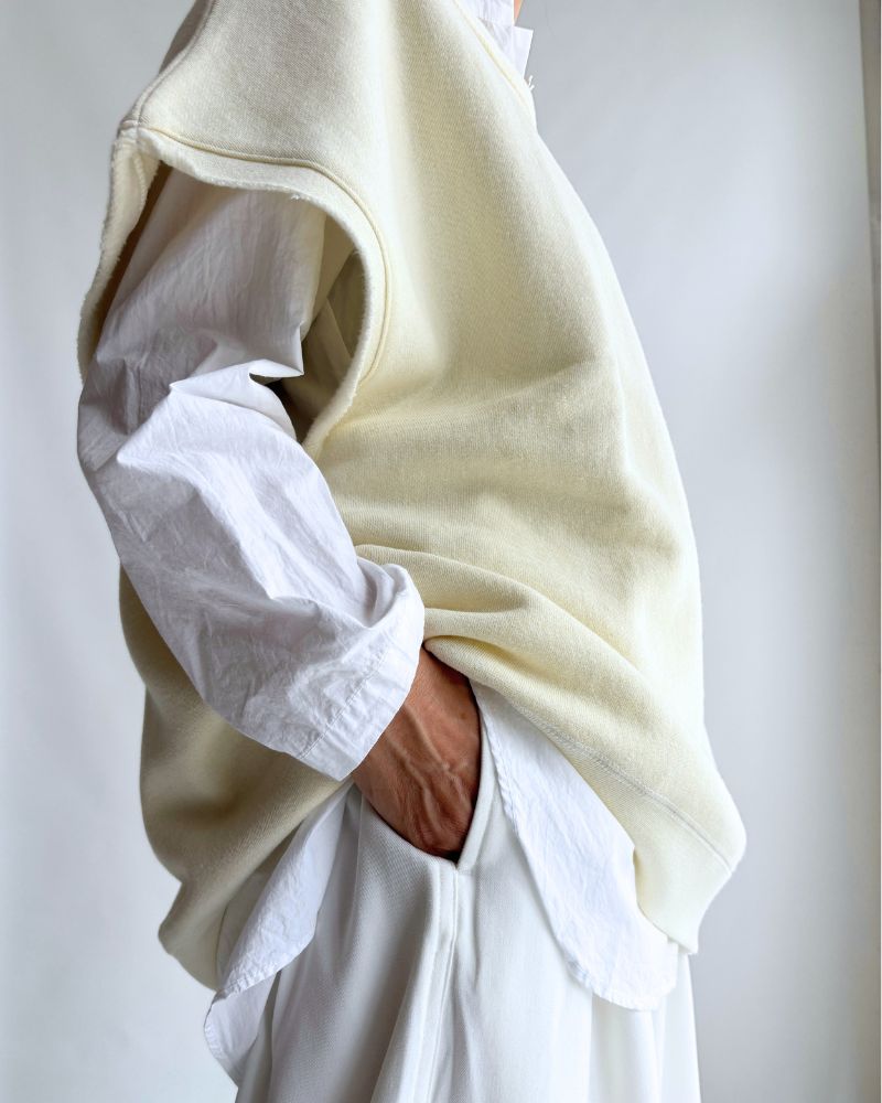 Sweat Vest in White