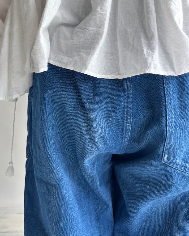 Denim Utility Pants in BlueIndigo