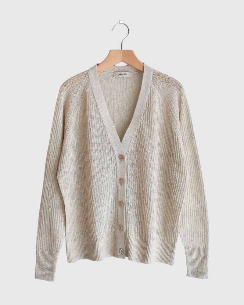 JAPAN WHOLEGARMENT Cardigan in Natural