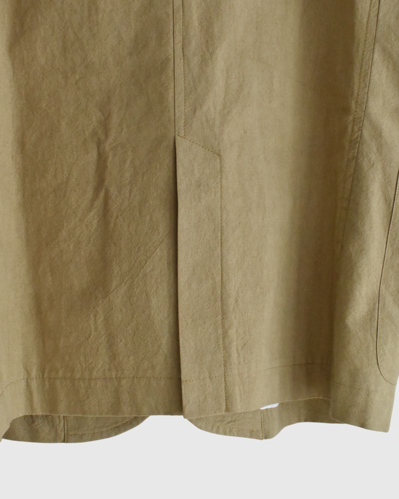 Collarless Jacket in SandBeige