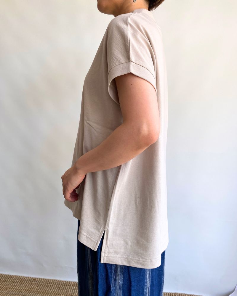 Organic Air-Spun Jersey French T-Shirt in Grayge